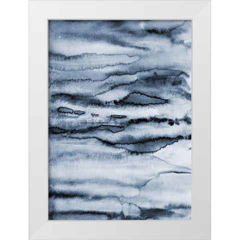Water II White Modern Wood Framed Art Print by Incado