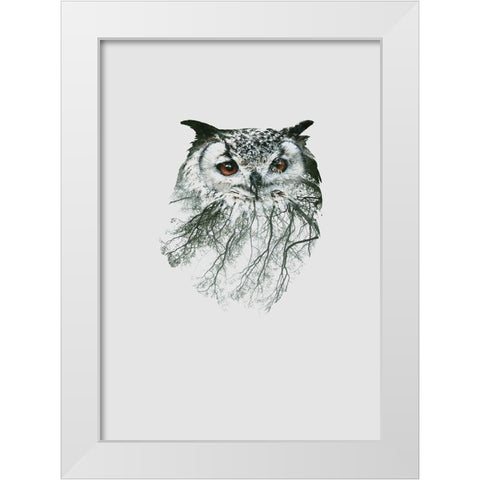 Eye of the Forest II White Modern Wood Framed Art Print by Clean Nature