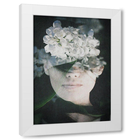 Lonely White Modern Wood Framed Art Print by PhotoINC Studio