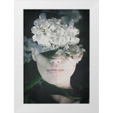 Lonely White Modern Wood Framed Art Print by PhotoINC Studio