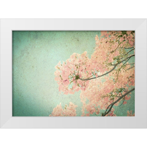Flamboyant II White Modern Wood Framed Art Print by PhotoINC Studio
