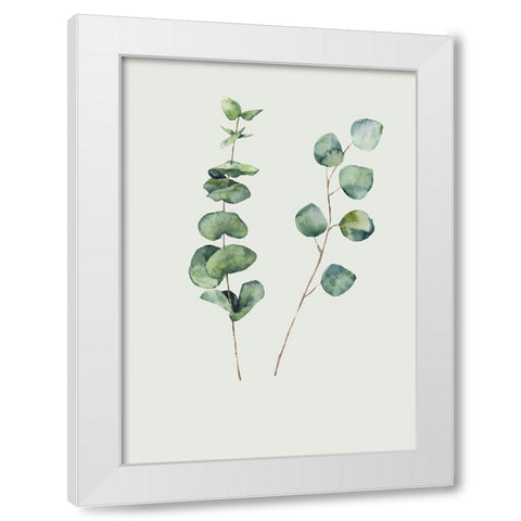 Botanical I White Modern Wood Framed Art Print by Incado