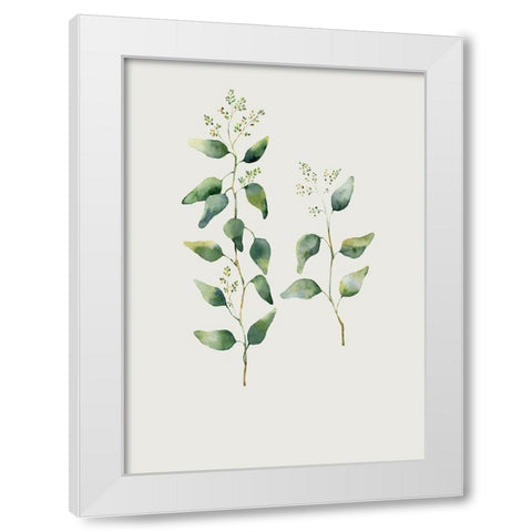 Botanical I White Modern Wood Framed Art Print by Incado