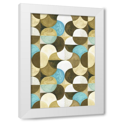 Geometric II White Modern Wood Framed Art Print by Incado