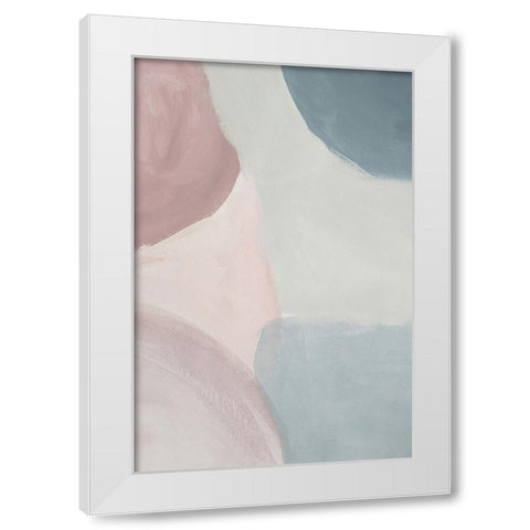 Pink Pleasure White Modern Wood Framed Art Print by Incado