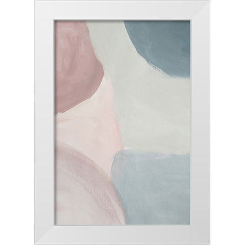 Pink Pleasure White Modern Wood Framed Art Print by Incado