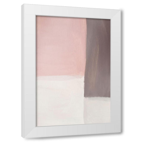 Pink Pleasure II White Modern Wood Framed Art Print by Incado