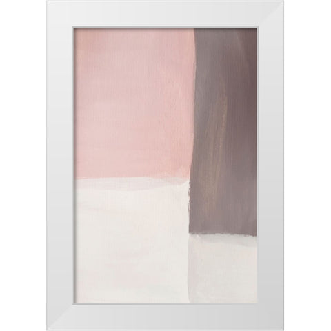 Pink Pleasure II White Modern Wood Framed Art Print by Incado