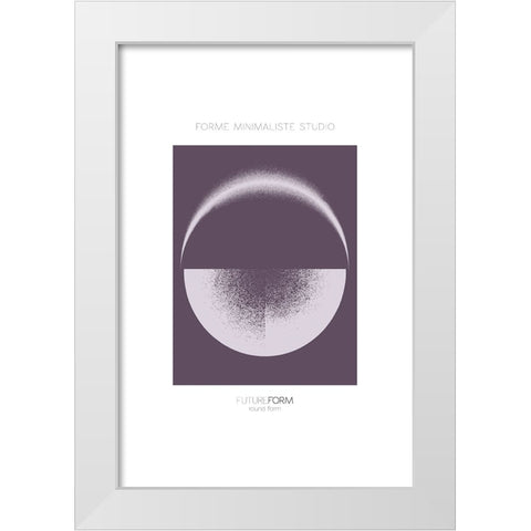 Future Form III White Modern Wood Framed Art Print by Incado