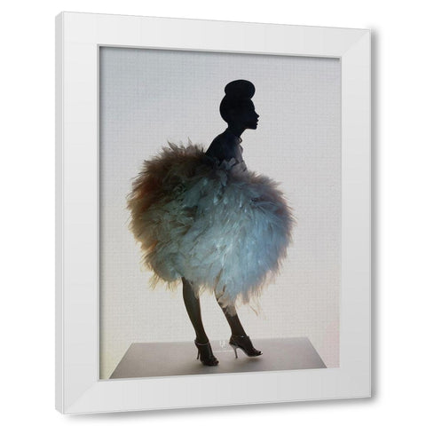 Bluemingo White Modern Wood Framed Art Print by Incado