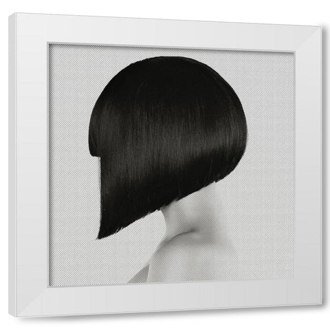 Sharp White Modern Wood Framed Art Print by Incado