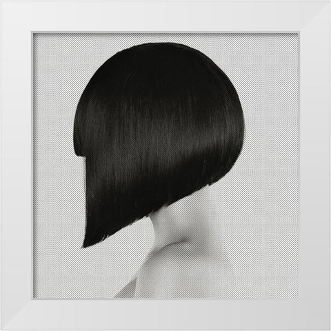 Sharp White Modern Wood Framed Art Print by Incado