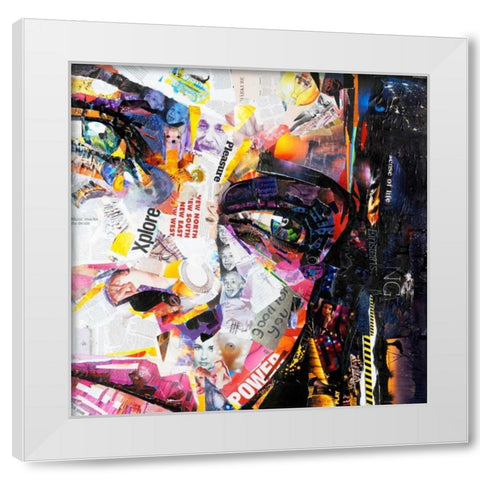 Fashion White Modern Wood Framed Art Print by Grey, James
