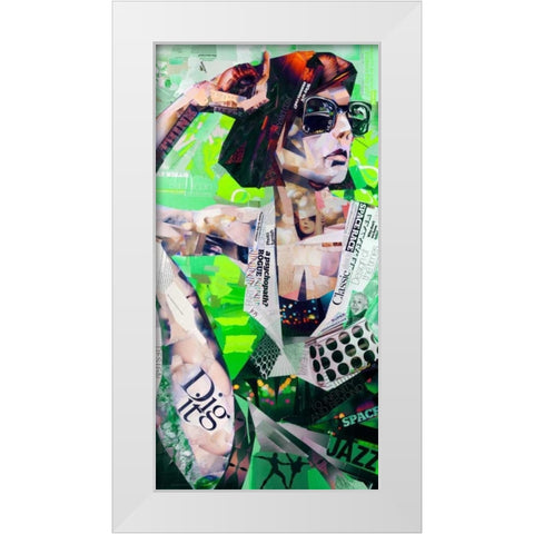 Cool White Modern Wood Framed Art Print by Grey, James