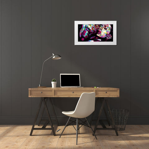 Passion White Modern Wood Framed Art Print by Grey, James