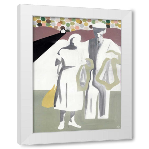 The Journey White Modern Wood Framed Art Print by Olesen, Nicolai Kubel