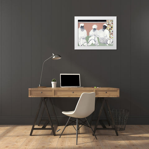 Readable White Modern Wood Framed Art Print by Olesen, Nicolai Kubel