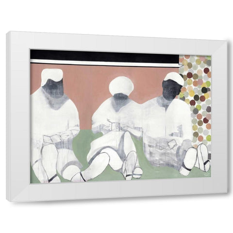 Readable White Modern Wood Framed Art Print by Olesen, Nicolai Kubel