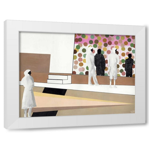 The Gallery White Modern Wood Framed Art Print by Olesen, Nicolai Kubel