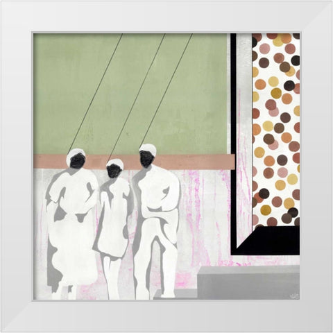 Iaâ‚¬â„¢m Hung up White Modern Wood Framed Art Print by Olesen, Nicolai Kubel