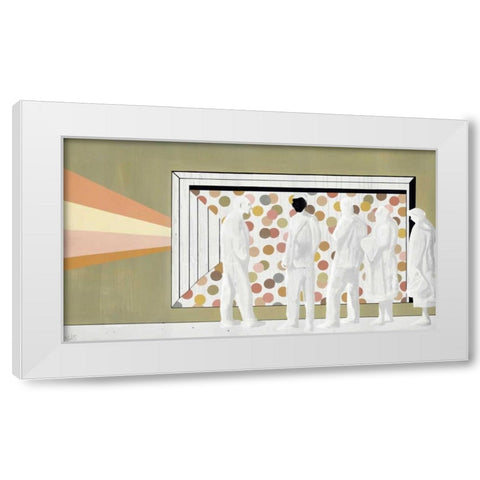 The Lineup White Modern Wood Framed Art Print by Olesen, Nicolai Kubel
