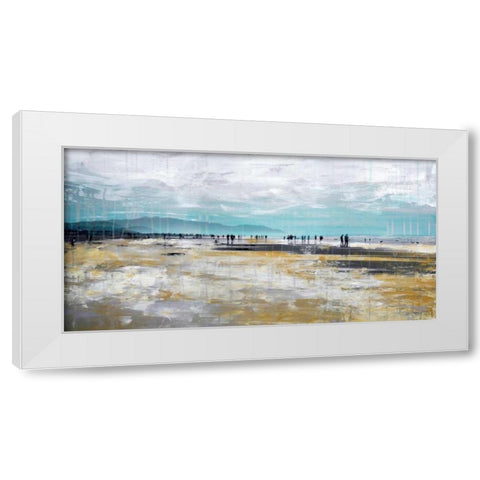 Beach III White Modern Wood Framed Art Print by Summer, Clara