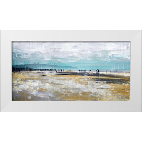 Beach III White Modern Wood Framed Art Print by Summer, Clara