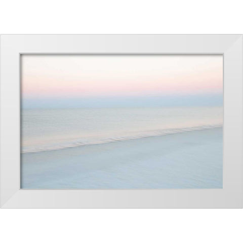 Crescent Beach #9 White Modern Wood Framed Art Print by Juracek, John