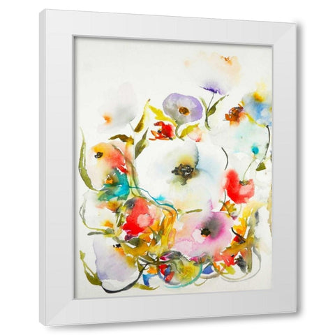 Gardenia 14 White Modern Wood Framed Art Print by Johannesson, Karin