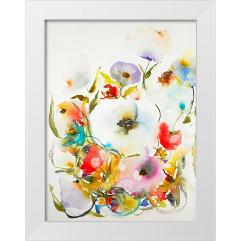 Gardenia 14 White Modern Wood Framed Art Print by Johannesson, Karin