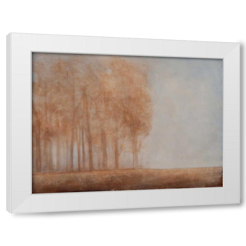 Watching Place White Modern Wood Framed Art Print by Johns, Dana