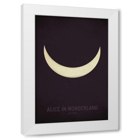 Alice in Wonderland White Modern Wood Framed Art Print by Jackson, Christian