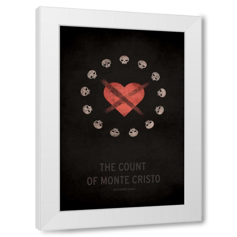 The Count of Monte Cristo White Modern Wood Framed Art Print by Jackson, Christian