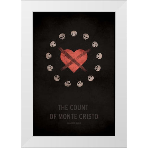 The Count of Monte Cristo White Modern Wood Framed Art Print by Jackson, Christian