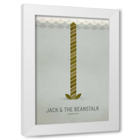 Jack and The Beanstalk White Modern Wood Framed Art Print by Jackson, Christian