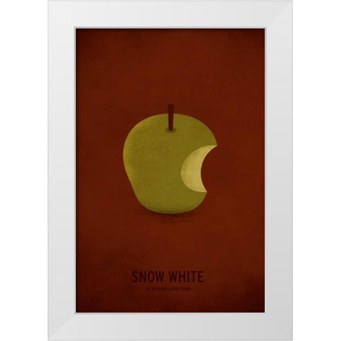 Snow White White Modern Wood Framed Art Print by Jackson, Christian
