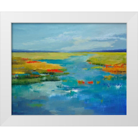 Come Away With Me White Modern Wood Framed Art Print by Jackson, Victoria