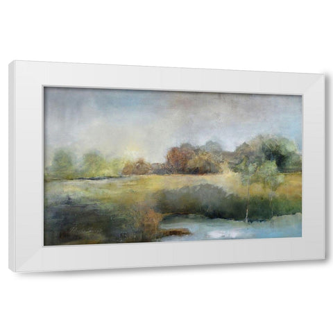 A Chill in the Air White Modern Wood Framed Art Print by Jennings, J Austin