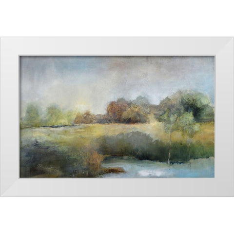 A Chill in the Air White Modern Wood Framed Art Print by Jennings, J Austin