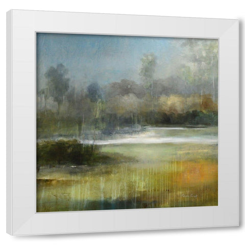 A Quiet Place White Modern Wood Framed Art Print by Jennings, J Austin