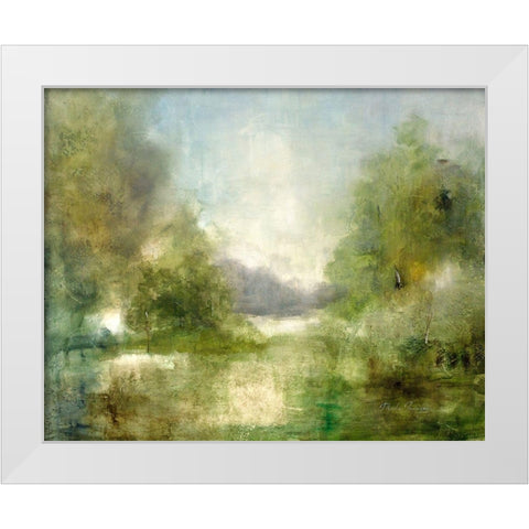 Our Sunday Hike White Modern Wood Framed Art Print by Jennings, J Austin
