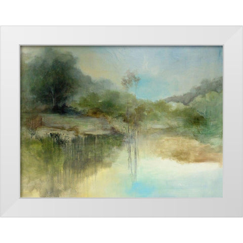 The Lazy Day White Modern Wood Framed Art Print by Jennings, J Austin
