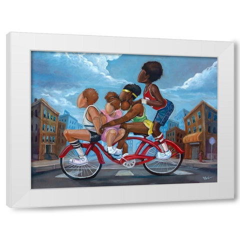 Public Transpo White Modern Wood Framed Art Print by Jackson, Robert