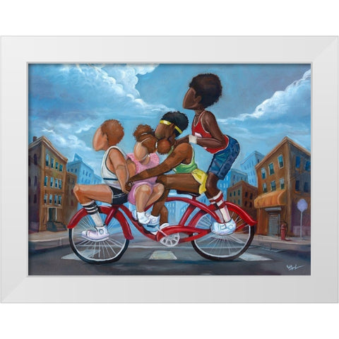 Public Transpo White Modern Wood Framed Art Print by Jackson, Robert