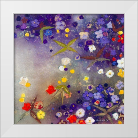 Gardens in the Mist X White Modern Wood Framed Art Print by Koury, Aleah