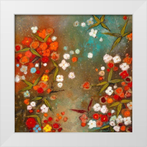 Gardens in the Mist XIV White Modern Wood Framed Art Print by Koury, Aleah