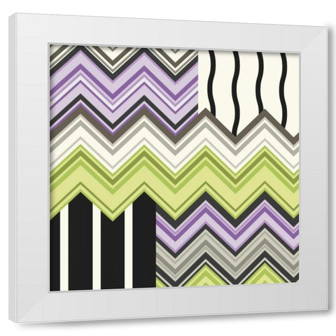 Jazzed 2 White Modern Wood Framed Art Print by Kroner, Janelle