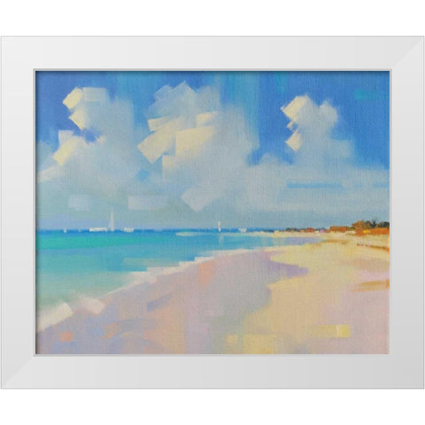 Playa 8 White Modern Wood Framed Art Print by Krioutchkov, Alex Hook