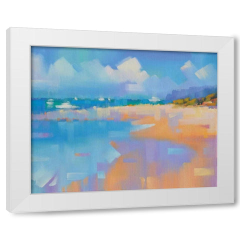 Playa 14 White Modern Wood Framed Art Print by Krioutchkov, Alex Hook