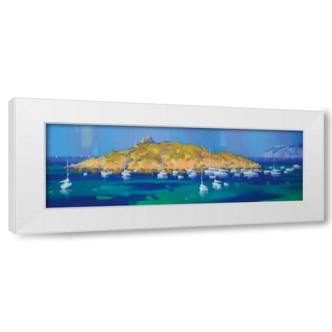 Island White Modern Wood Framed Art Print by Krioutchkov, Alex Hook
